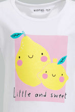 تنزيل الصورة على معرض الصور، Redtag-Multi-Colour-2Pc-Pack-T-Shirt-Graphic-T-Shirts-Infant-Girls-3 to 24 Months