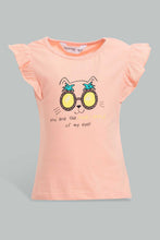 Load image into Gallery viewer, Redtag-Multi-Colour-2Pc-Pack-T-Shirt-Graphic-T-Shirts-Infant-Girls-3 to 24 Months