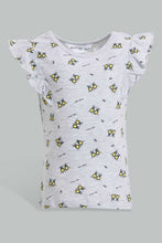 Load image into Gallery viewer, Redtag-Multi-Colour-2Pc-Pack-T-Shirt-Graphic-T-Shirts-Infant-Girls-3 to 24 Months