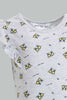 Redtag-Multi-Colour-2Pc-Pack-T-Shirt-Graphic-T-Shirts-Infant-Girls-3 to 24 Months