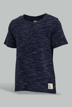 Load image into Gallery viewer, Redtag-Ivory-And-Navy-Casual-Set-(2Pack)-Sets-Infant-Boys-3 to 24 Months