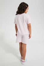 تنزيل الصورة على معرض الصور، Redtag-Pink-Chest-Print-Set-Sets-Girls-2 to 8 Years