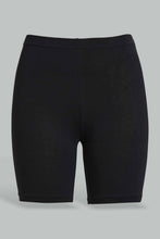Load image into Gallery viewer, Redtag-Black/White-2Pcs-Pack-Cycling-Leggings-Leggings-Senior-Girls-9 to 14 Years