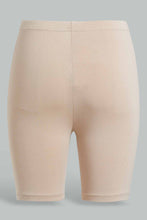 Load image into Gallery viewer, Redtag-White/Beige-2Pcs-Pack-Cycling-Leggings-Leggings-Senior-Girls-9 to 14 Years