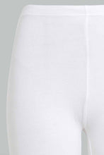 Load image into Gallery viewer, Redtag-White/Beige-2Pcs-Pack-Cycling-Leggings-Leggings-Senior-Girls-9 to 14 Years