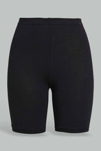 Load image into Gallery viewer, Redtag-Black/Pink-2Pcs-Pack-Cycling-Leggings-Leggings-Senior-Girls-9 to 14 Years