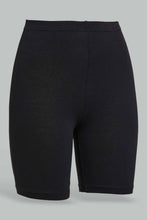 Load image into Gallery viewer, Redtag-Black/Pink-2Pcs-Pack-Cycling-Leggings-Leggings-Senior-Girls-9 to 14 Years