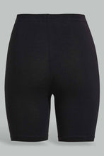 Load image into Gallery viewer, Redtag-Black/Pink-2Pcs-Pack-Cycling-Leggings-Leggings-Senior-Girls-9 to 14 Years