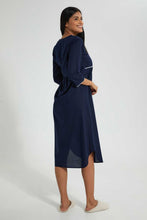 تنزيل الصورة على معرض الصور، Redtag-Assorted-Plain-Nightgown-With-Embroidery-Nightgowns-Women's-
