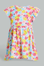 تنزيل الصورة على معرض الصور، Redtag-Pink-Short-Sleeve-Floral-Print-Casual-Set-Sets-Infant-Girls-3 to 24 Months