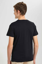 تنزيل الصورة على معرض الصور، Redtag-Black-Batman-T-Shirt-Graphic-T-Shirts-Senior-Boys-9 to 14 Years
