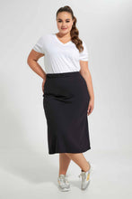 Load image into Gallery viewer, Redtag-Black-Waist-Detail-Skirt-Skirts-Women's-