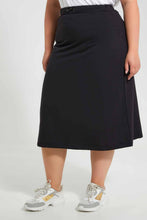 Load image into Gallery viewer, Redtag-Black-Waist-Detail-Skirt-Skirts-Women's-