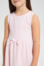 تنزيل الصورة على معرض الصور، Redtag-Pink-Textured-Knitted-Dress-Dresses-Girls-2 to 8 Years