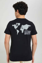 تنزيل الصورة على معرض الصور، Redtag-Black-Patch-Pocket-&-Print-At-The-Back-Tee-Graphic-T-Shirts-Senior-Boys-9 to 14 Years