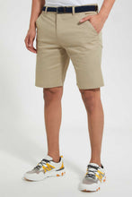 Load image into Gallery viewer, Redtag-Beige-Printed-Chino-Short-With-Belt-Swimwear--