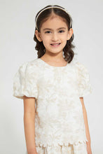 تنزيل الصورة على معرض الصور، Redtag-Gold-Embellished-Skirt-Set-Sets-Girls-2 to 8 Years