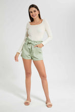 Load image into Gallery viewer, Redtag-Cream-Pointelle-Rib-Top-Category:Tops,-Colour:Cream,-Filter:Women's-Clothing,-New-In,-New-In-Women,-Non-Sale,-RMD-add,-S22C,-Section:Women,-Women-Tops-Women's-