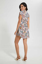 تنزيل الصورة على معرض الصور، Redtag-Printed-Belted-Tunic-Dress-Blouses-Women's-