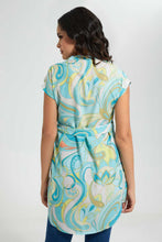 Load image into Gallery viewer, Redtag-Printed-Belted-Tunic-Dress-Blouses-Women's-