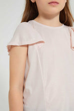 تنزيل الصورة على معرض الصور، Redtag-Pink-Blouse-With-Frill-Sleeve-Blouses-Girls-2 to 8 Years