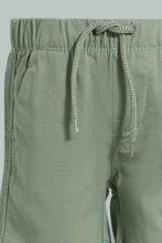 Load image into Gallery viewer, Redtag-Green-Trouser-Pull-On-Shorts-Pull-On-Shorts-Infant-Boys-3 to 24 Months