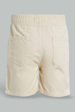 تنزيل الصورة على معرض الصور، Redtag-Ecru-Trouser-Pull-On-Shorts-Pull-On-Shorts-Infant-Boys-3 to 24 Months