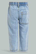 Load image into Gallery viewer, Redtag-Light-Wash-Anti-Fit-Loose-Denim-Pant-Pull-On-Jeans-Slim-Fit-Infant-Boys-3 to 24 Months