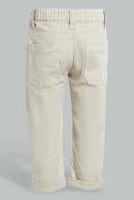Load image into Gallery viewer, Redtag-Beige-Color-Denim-Pull-Pant-Jeans-Pull-On-Infant-Boys-3 to 24 Months