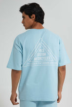 Load image into Gallery viewer, Redtag-Blue-Loungewear-SweaT-Shirt-Loungewear--