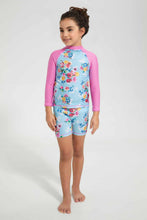 تنزيل الصورة على معرض الصور، Redtag-Assorted-Printed-Swimsuit-Swimsuits-Girls-2 to 8 Years