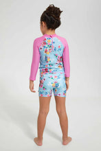 تنزيل الصورة على معرض الصور، Redtag-Assorted-Printed-Swimsuit-Swimsuits-Girls-2 to 8 Years
