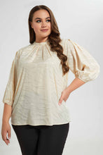 Load image into Gallery viewer, Cream Satin Blouse