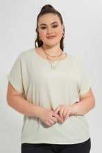 تنزيل الصورة على معرض الصور، Redtag-Cream-Top-Plain-Blouses-Women's-