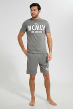 Load image into Gallery viewer, Redtag-Grey-Pyjama-Set-Pyjama-Sets-Men's-