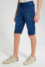تنزيل الصورة على معرض الصور، Redtag-Blue-Knit-Denim-Short-BSR-Shorts,-Category:Shorts,-Colour:Blue,-Filter:Senior-Boys-(9-to-14-Yrs),-New-In,-New-In-BSR-APL,-Non-Sale,-RMD-add,-S22C,-Section:Kidswear--