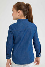 تنزيل الصورة على معرض الصور، Redtag-Denim-Embellised-Blouse-Blouses-Girls-2 to 8 Years