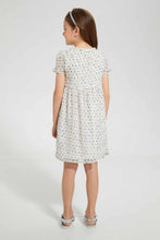 تنزيل الصورة على معرض الصور، Redtag-Ivory-Printed-Dress-Dresses-Girls-2 to 8 Years