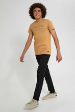 Load image into Gallery viewer, Redtag-Black-Pull-On-Trouser-Joggers-Senior-Boys-9 to 14 Years