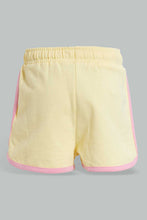 تنزيل الصورة على معرض الصور، Redtag-Yellow-Tweety-Short-Casual-Shorts-Infant-Girls-3 to 24 Months