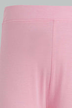 تنزيل الصورة على معرض الصور، Redtag-Pink-Daisy-Print-Leggings-Leggings-Infant-Girls-3 to 24 Months