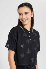 تنزيل الصورة على معرض الصور، Redtag-Black-Polo-Crop-Top-Category:Sweatshirts,-Colour:Black,-Deals:2-For-90,-Filter:Senior-Girls-(9-to-14-Yrs),-GSR-Active-Sweatshirts,-New-In,-New-In-GSR-APL,-RMD-add,-S22C,-Section:Kidswear-Senior-Girls-9 to 14 Years