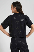 تنزيل الصورة على معرض الصور، Redtag-Black-Polo-Crop-Top-Category:Sweatshirts,-Colour:Black,-Deals:2-For-90,-Filter:Senior-Girls-(9-to-14-Yrs),-GSR-Active-Sweatshirts,-New-In,-New-In-GSR-APL,-RMD-add,-S22C,-Section:Kidswear-Senior-Girls-9 to 14 Years