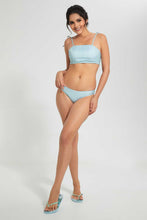 تنزيل الصورة على معرض الصور، Redtag-Ivory-Striped-Bikini-Top-Swimwear-Women's-