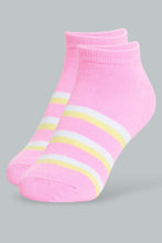 Load image into Gallery viewer, Redtag-Assorted-Striped/Printed-Ankle-Socks-(5-Pack)-Ankle-Socks-Women's-