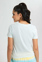 Load image into Gallery viewer, Redtag-Mint-V-Neck-T-Shirt-V-Neck-T-Shirts-Women's-