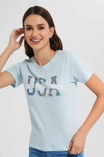 Load image into Gallery viewer, Redtag-Blue-San-Francisco-Print-T-Shirt-Category:T-Shirts,-Colour:Blue,-Filter:Women's-Clothing,-New-In,-New-In-Women,-Non-Sale,-S22D,-Section:Women,-TBL,-Women-T-Shirts-Women's-