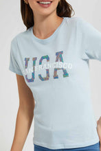 Load image into Gallery viewer, Redtag-Blue-San-Francisco-Print-T-Shirt-Category:T-Shirts,-Colour:Blue,-Filter:Women's-Clothing,-New-In,-New-In-Women,-Non-Sale,-S22D,-Section:Women,-TBL,-Women-T-Shirts-Women's-