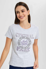 Load image into Gallery viewer, Redtag-Grey-Cental-Park-Print-T-Shirt-Category:T-Shirts,-Colour:Grey,-Filter:Women's-Clothing,-New-In,-New-In-Women,-Non-Sale,-S22D,-Section:Women,-TBL,-Women-T-Shirts-Women's-