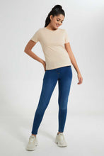 Load image into Gallery viewer, Redtag-Beige--Crew-Neck-T-Shirt-Graphic-T-Shirts-Women's-